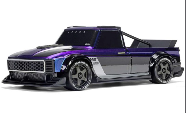 Purple ARRMA Infraction RC truck